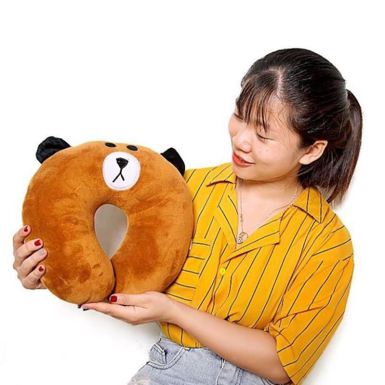 [FREESHIP - CAO CẤP] Gối kê cổ gối chữ U Totoro chất liệu vải nhung cao cấp