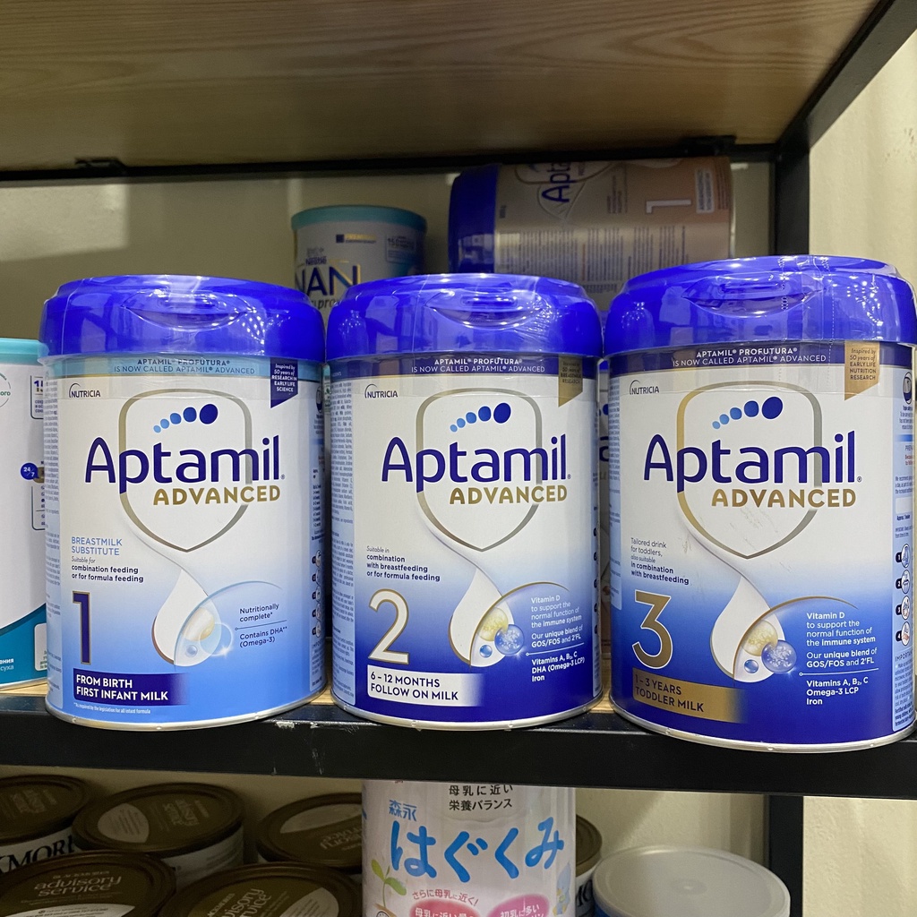 Sữa Aptamil Profutura Anh số 1,2,3 hộp 800g Cho Bé