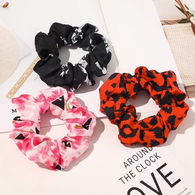 [Tổng kho - Giá sỉ] Cột tóc Vải Scrunchies - dây buộc tóc vải các màu vintage (style #01)