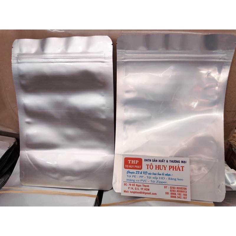 Zip Bạc - Túi Kéo Miệng Đáy Đứng Loại 1