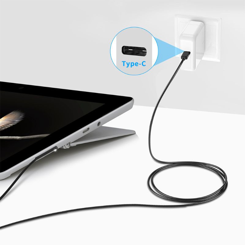 Dây Cáp Sạc Nhanh 1.5m Usb Type-C 15v 3a Pd Cho Microsoft- Surface Pro 3 4 5 6 7