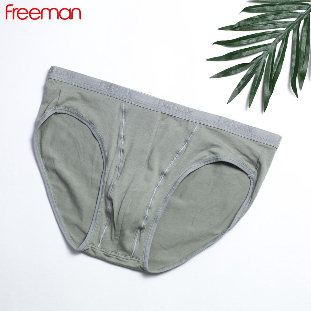 Quần lót nam Freeman chất liệu cotton thấm hút mồ hôi tốt, thun lưng bản nhỏ thoải mái [Combo 3] 6045