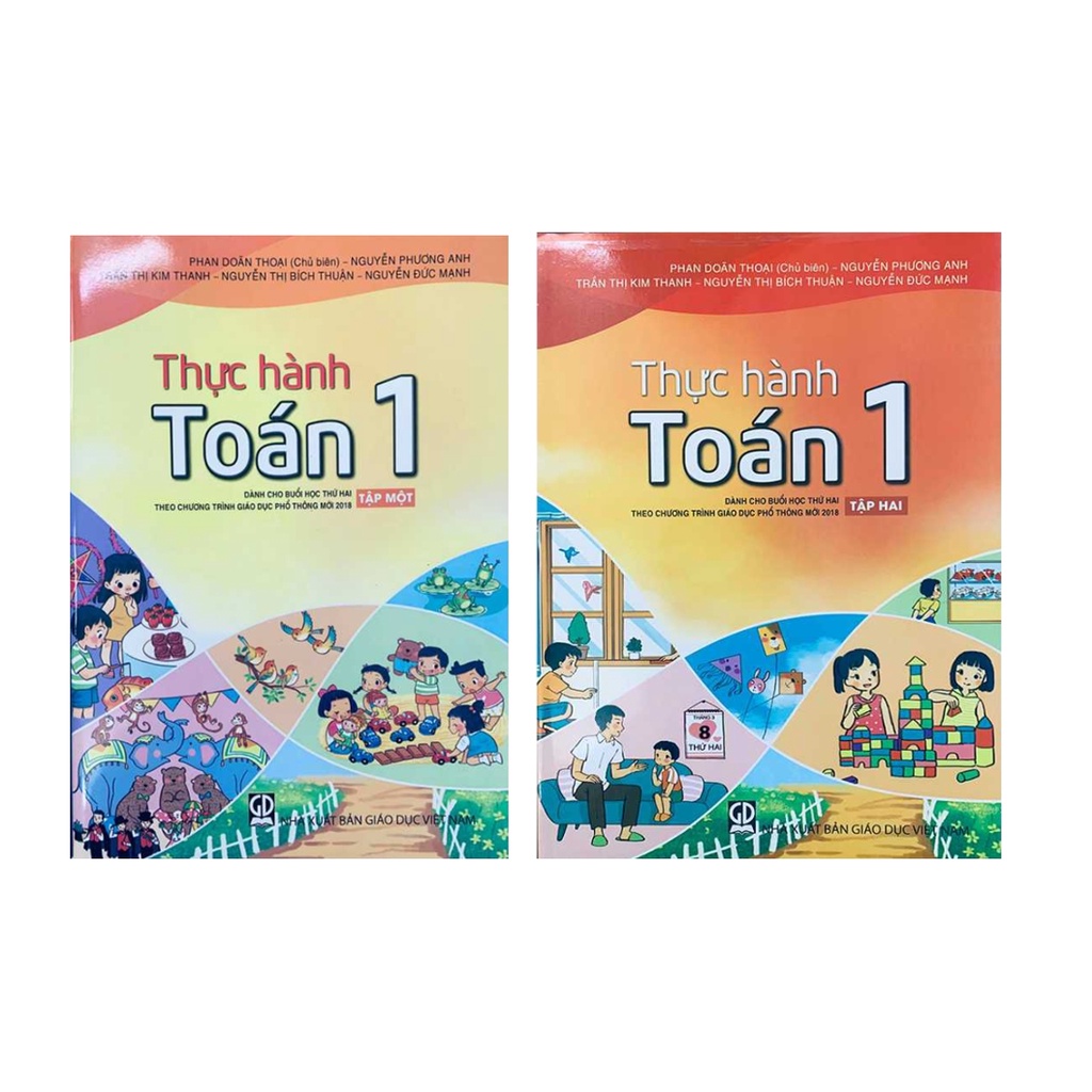 Sách - Combo Thực Hành Toán 1 (Tập 1 + Tập 2) - Theo Chương Trình Giáo Dục Phổ Thông Mới 2018