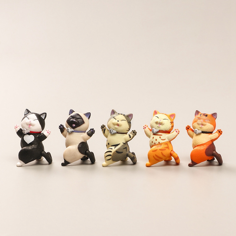 Phụ kiện trang trí để bàn hình mèo hoạt hình dễ thương