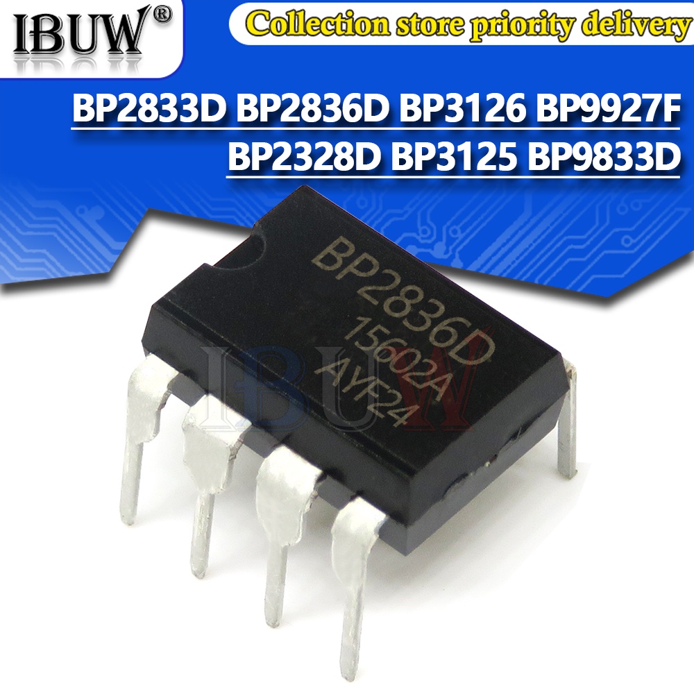 Set 10 Chip Điện Tử BP2836D DIP8 BP2836 DIP 2836D DIP-8 BP2328D BP2328 BP2833D BP2833 BP3125 BP3126 BP9833D BP9833 BP2833 BP2833 BP3125 BP3126 BP9833D BP9833 Bp9927P Bp992G Diy