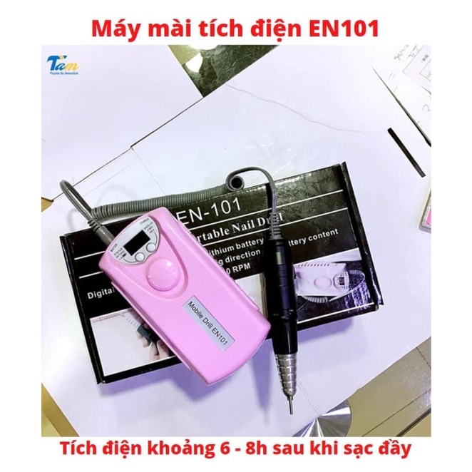 Máy mài móng tích điện EN101 💥 BẢO HÀNH 6 THÁNG 💥  Máy mài móng cầm tay chuyên dụng trong ngành nail dùng 8h liên tục