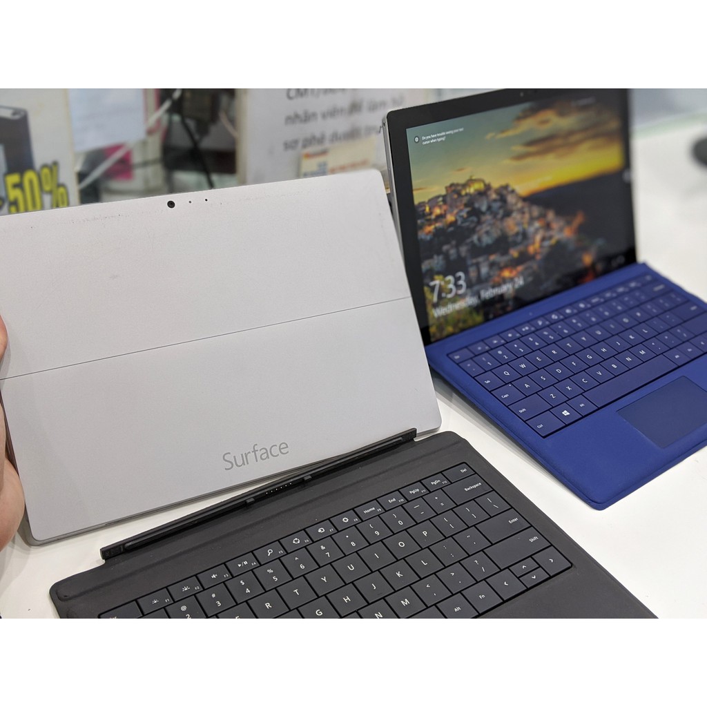 Máy tính bảng Microsoft Surface Pro 3 | Core i7 Ram 8GB Ổ cứng SSD 512GB Windows 10 Pro | Kèm Type Cover + Sạc OEM | BigBuy360 - bigbuy360.vn