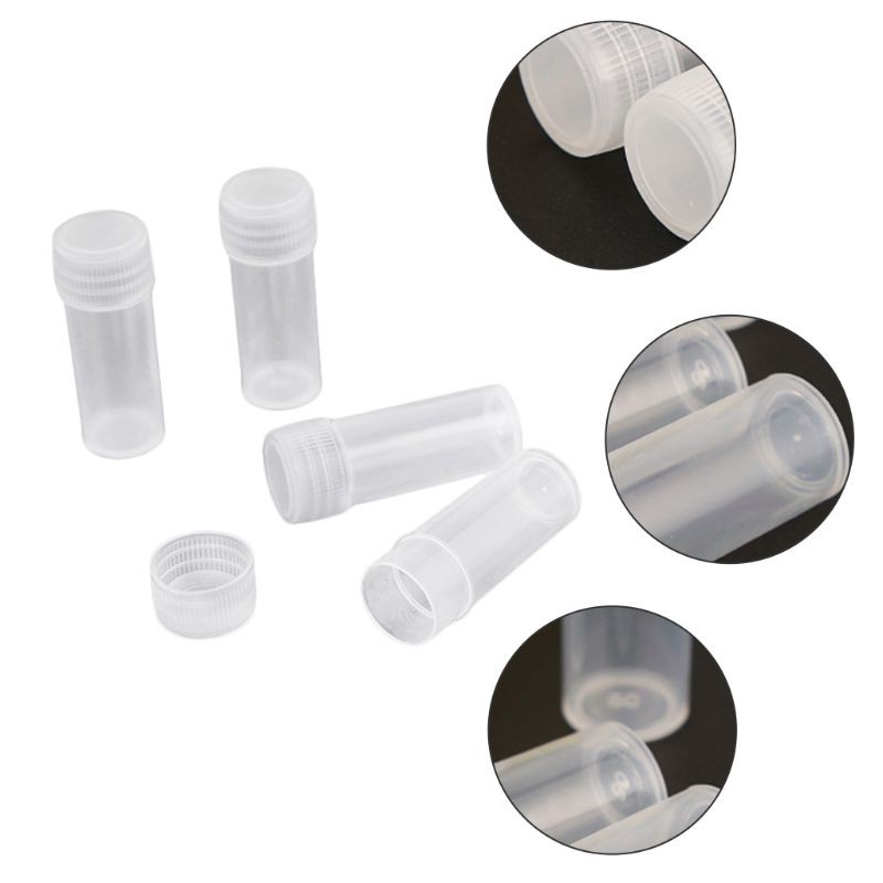 [Hàng mới về] Bộ 50 chai nhựa đựng mẫu thử 5ml 5g có thể chiết rót mỹ phẩm