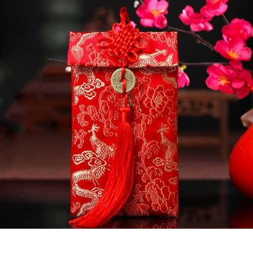 Bao Lì Xì Vải Gấm: Hồ Lô - Ngọc Bội - Đồng Tiền | Thêu Rồng Phượng