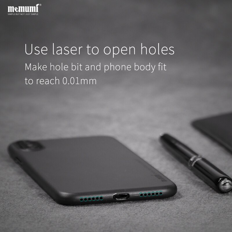 Ốp lưng chống sốc nhám iPhone X / iPhone Xs siêu mỏng 0.3mm hiệu Memumi HPK-01  - hàng nhập khẩu