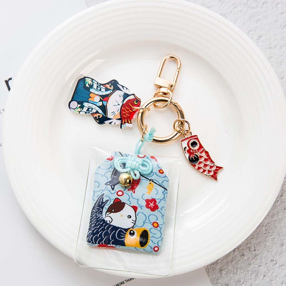 Móc Khóa May Mắn Maneki Neko Dễ Thương