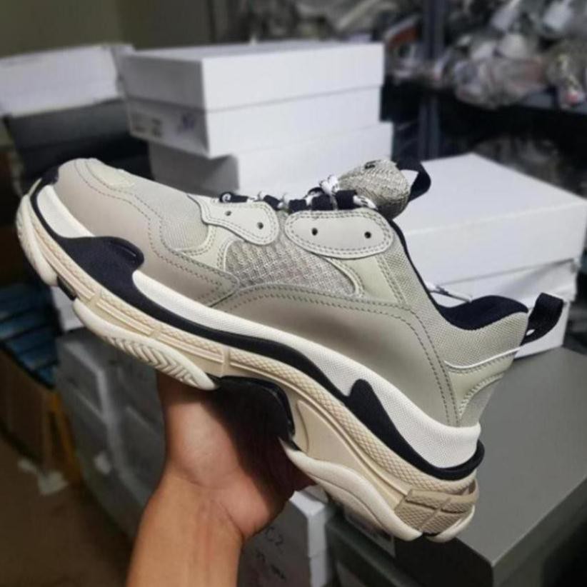 sale Săn Sales Giày Balenciaga Triple S Xám Đen Chất Nhất 👟 Xịn Nhất : . ! new ⚡ ; * - dọ kho ' ¹ L -haz111 ~