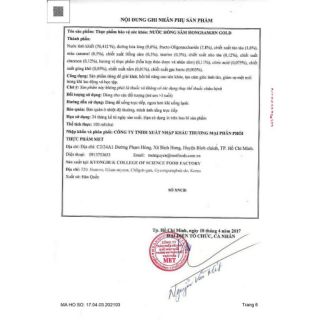 Nước Hồng Sâm Hongsamjin Gold