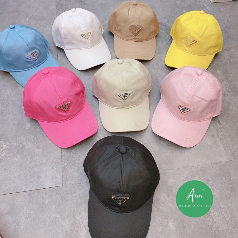 [SALE SỐC] Mũ lưỡi trai Prada mới, chất liệu vải gió 2 lớp cao cấp, bảng màu mới trẻ trung, hàng loại 1 full tag