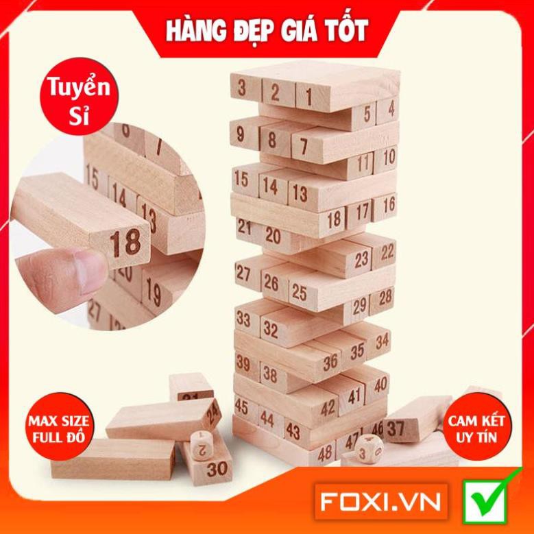 Đồ chơi Rút Gỗ Foxi-Đồ chơi giáo dục-trò chơi tương tác cực mạnh-giải trí và xả xì tress