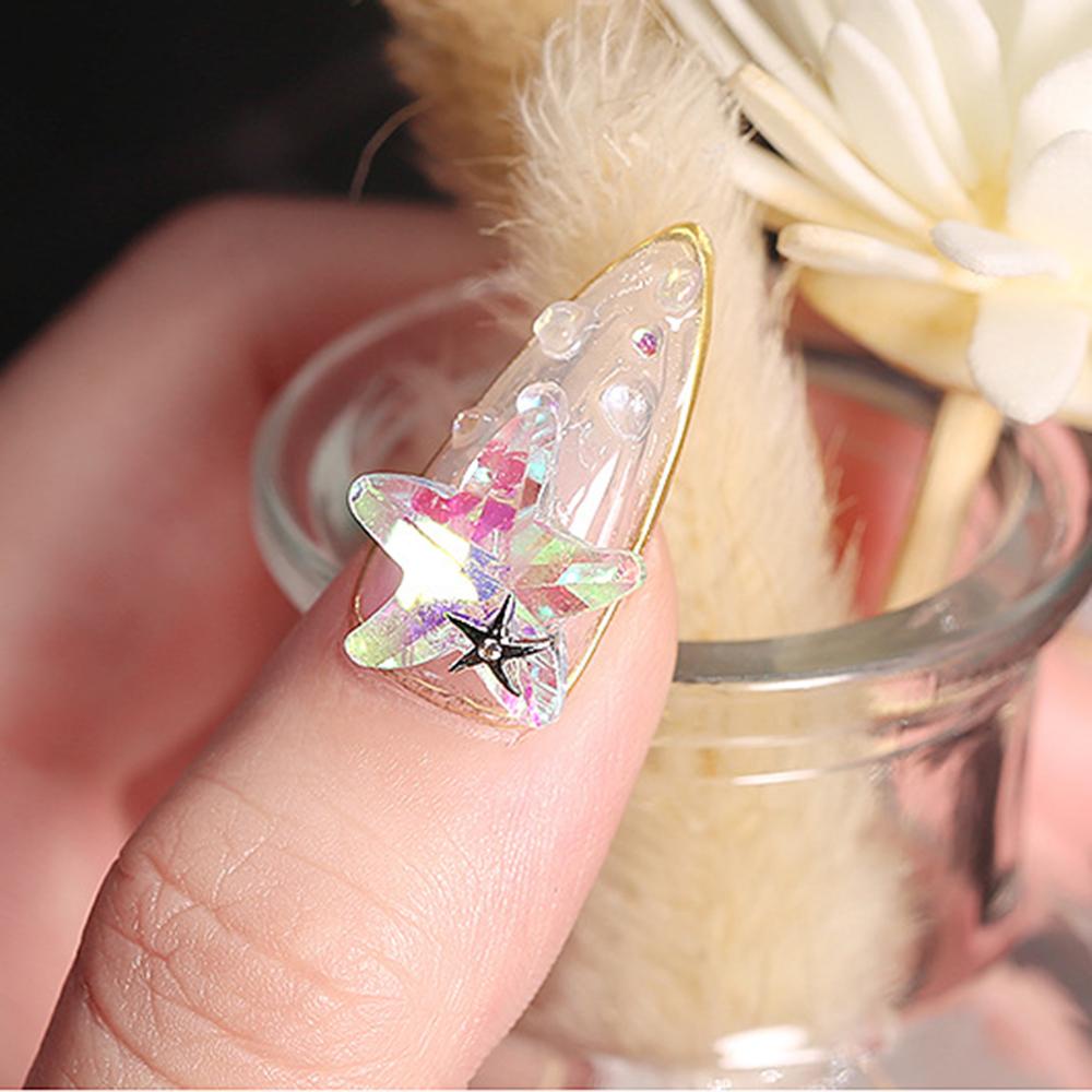 Set 5 Phụ Kiện Trang Trí Móng Nghệ Thuật 3D Hình Sao Biển DIY Tiện Lợi|Phụ Kiện Trang Trí Móng Tay Hình Bướm Lấp Lánh Xinh Xắn|Bộ Dụng Cụ Làm Đồ Thủ Công Chuyên Dụng