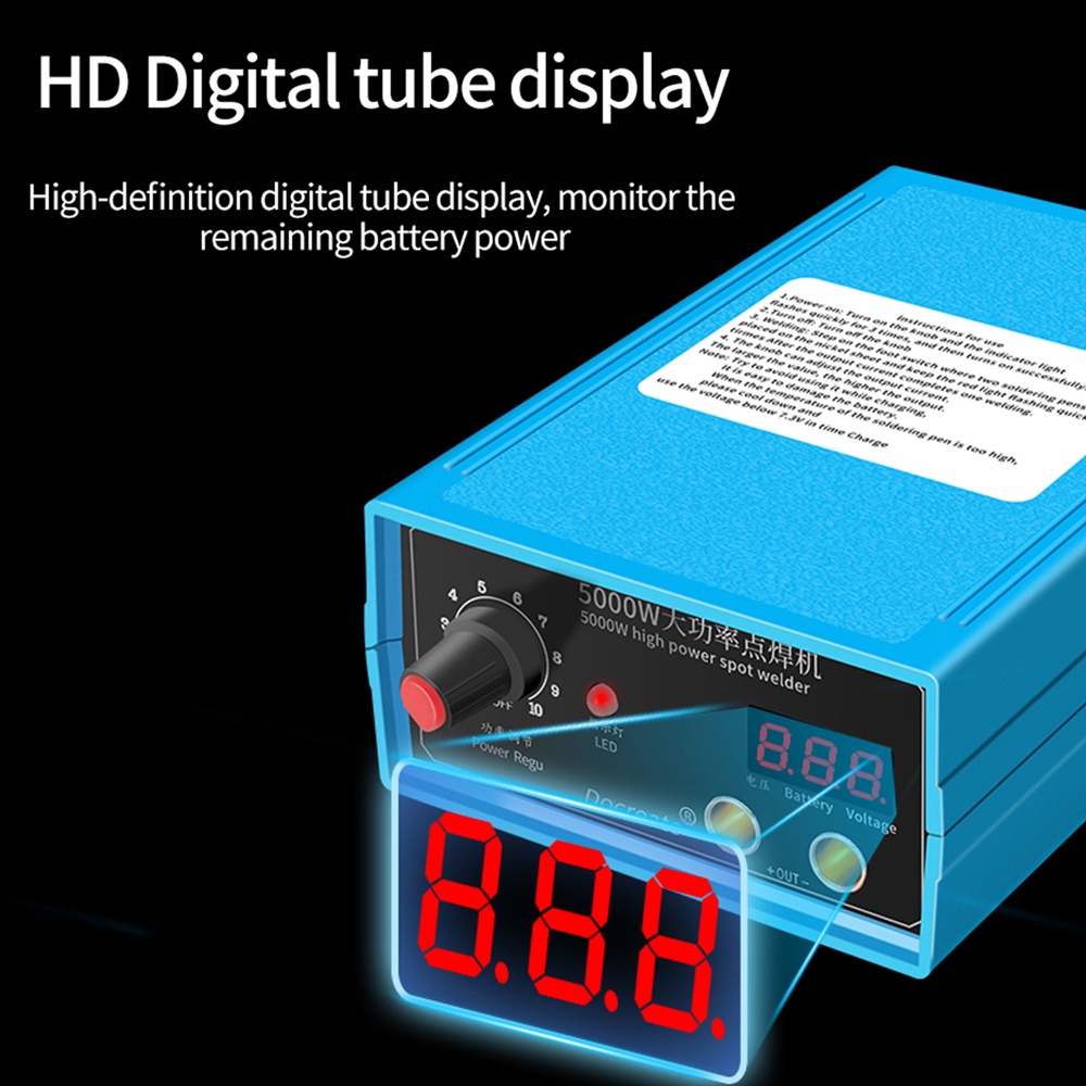 Máy hàn DIYMORE công suất cao 5000W pin 18650 4000mAh/ 60C tiện lợi
