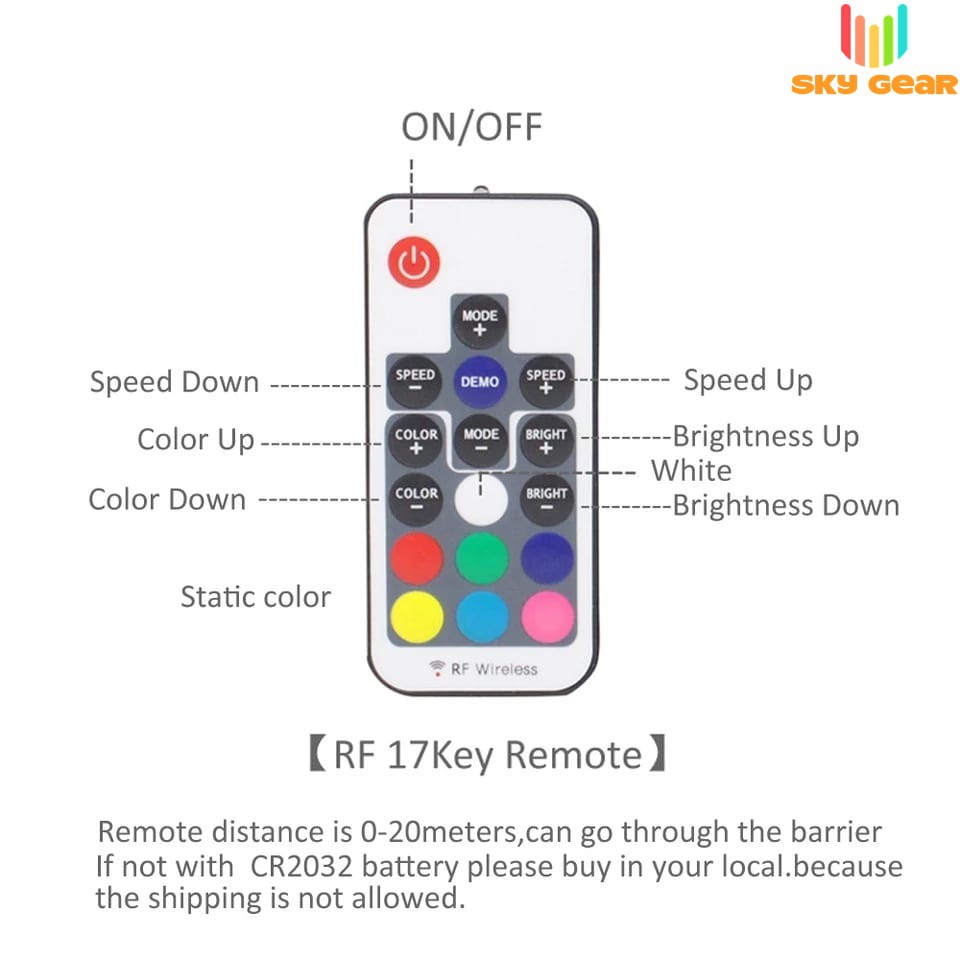 Bộ điều khiển Led  RGB 12v 4Pin - Kèm Remote
