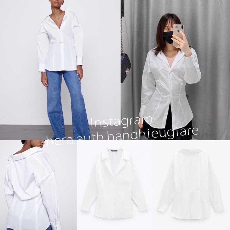 Áo sơ mi trắng cổ Pijama ZR auth