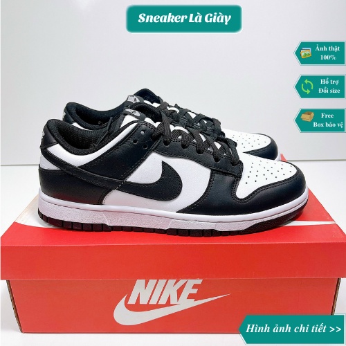 Giày SB Dunk Low Black White - BẢN CAO CẤP Fullbox