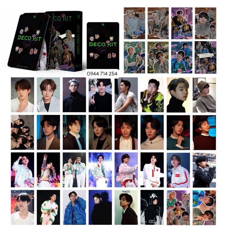 Tổng hợp bộ 55 card BTS & thành viên Lomo BTS 2023