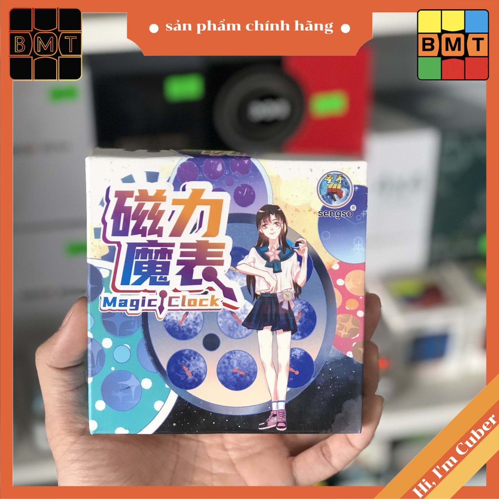 Rubik Biến Thể Rubik Clock ShengShou Magnetic, Rubic Đồng Hồ Biến Thể Có Nam Châm, Đồ Chơi Thông Minh Cho Trẻ Em