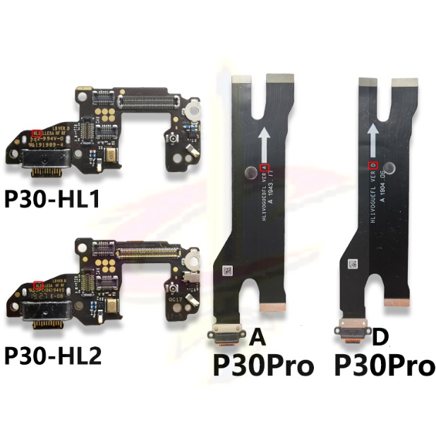Mạch Cổng Sạc Cho Điện Thoại Huawei P20 P30 P40 Pro