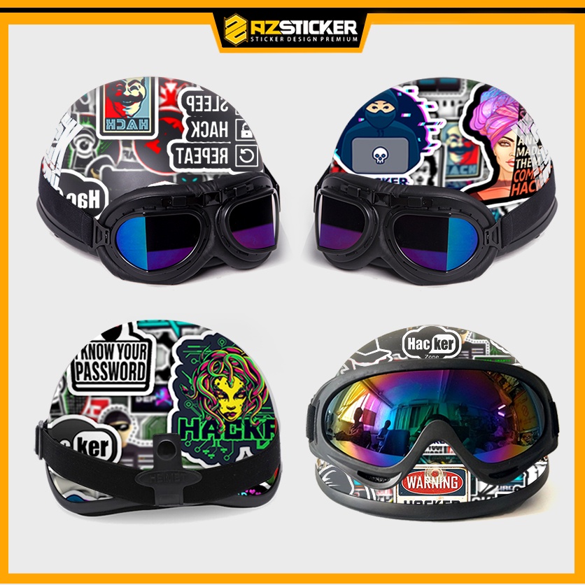 STK01 | Hình Dán Sticker Dán Vali , Dán Nón Bảo Hiểm , Dán Điện Thoại , Laptop , Máy Tính Hình Hacker Chống Thấm Nước