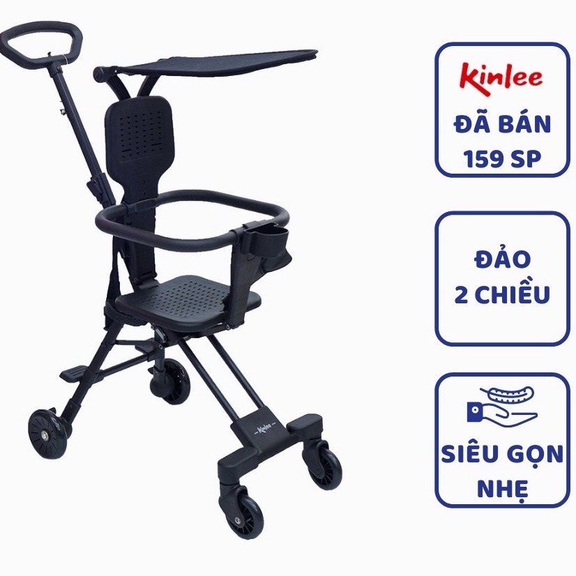 Xe đẩy cho bé, xe đẩy Kinlee phiên bản nâng cấp, mẫu mới 2021 2 chiều gấp gọn cao cấp hàng chính hãng