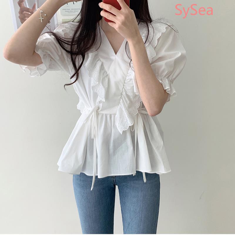 Áo Sơ Mi Ngắn Tay Thiết Kế Đơn Giản Thời Trang Dành Cho Nữ