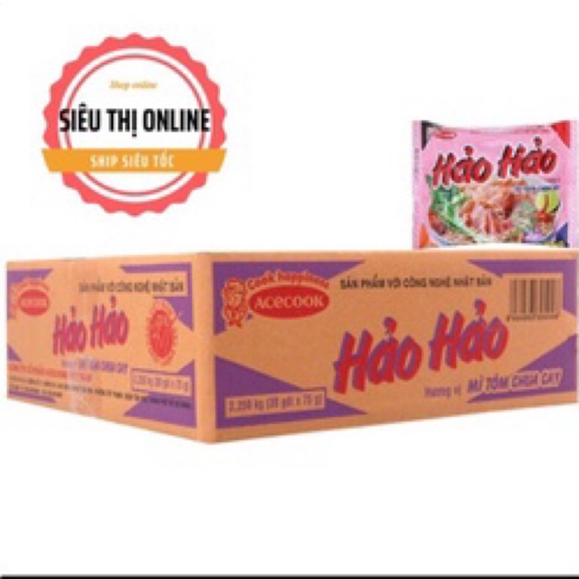 MÌ TÔM HẢO HẢO TÔM CHUA CAY GÓI 75G