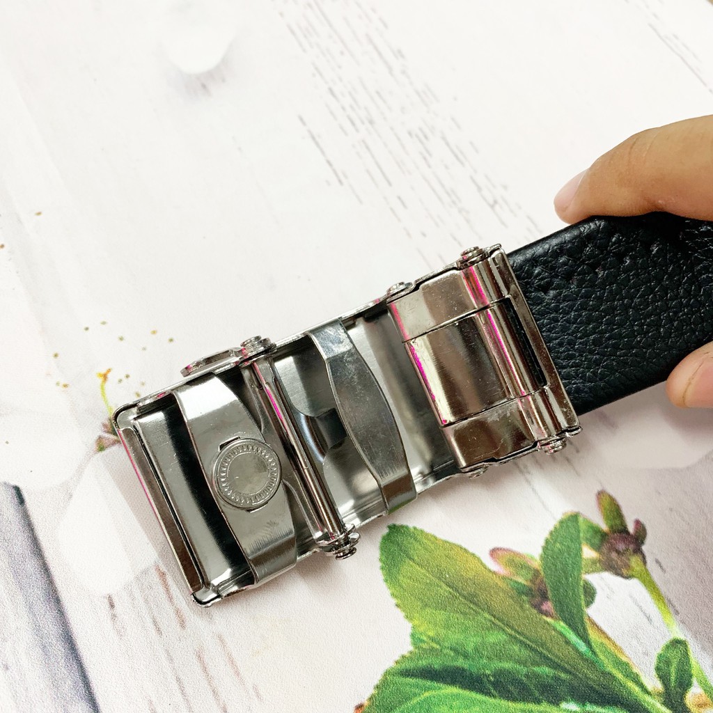 [SALE] Dây Lưng Nam Da Bò Khóa Tự Động Cao Cấp | BigBuy360 - bigbuy360.vn