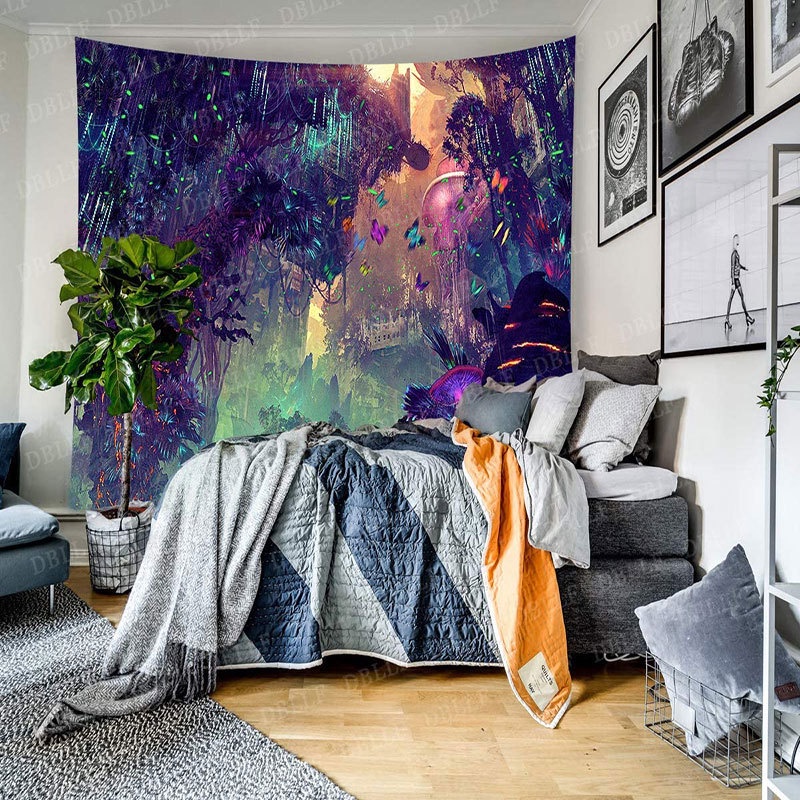 Thảm Treo Tường Trang Trí Họa Tiết Hình Học Phong Cách Bohemian