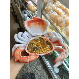 Bộ combo Cua phong thủy cầu tài lộc trang trí bàn thờ ông thần tài thổ địa
