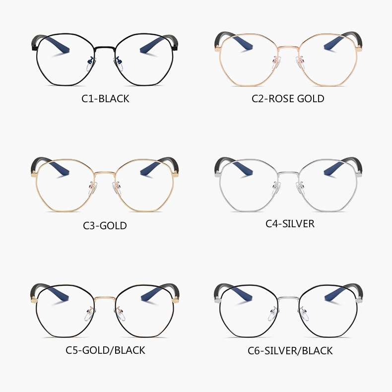 Kính cận kim loại phong cách retro TR90 siêu nhẹ sành điệu