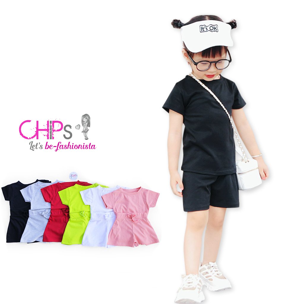 Set Thun Cotton Mùa Hè Siêu Mềm Mát Cho Bé Gái
