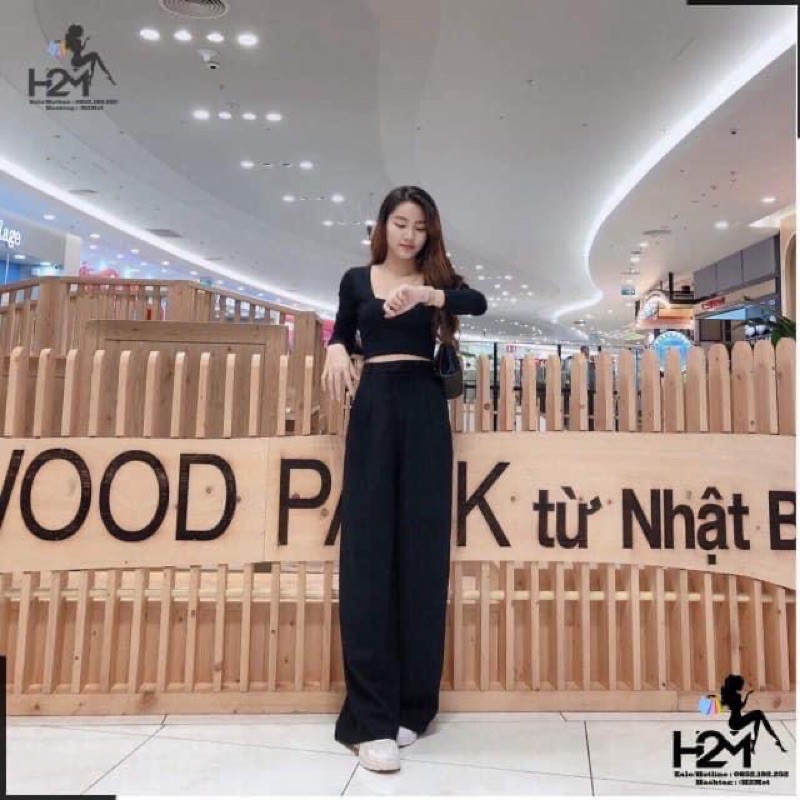 [RẺ VÔ ĐỊCH] Quần Ống Rộng 2 Cúc Cạp Cao 7cm Chất Tuyết Mưa | BigBuy360 - bigbuy360.vn