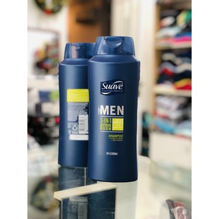 Sữa tắm gội xả suave men 3in1 828ml