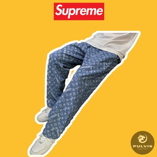 ⚡️[XẢ HÀNG] - Quần baggy pants Supreme x LV, quần supreme x luon vuituoi