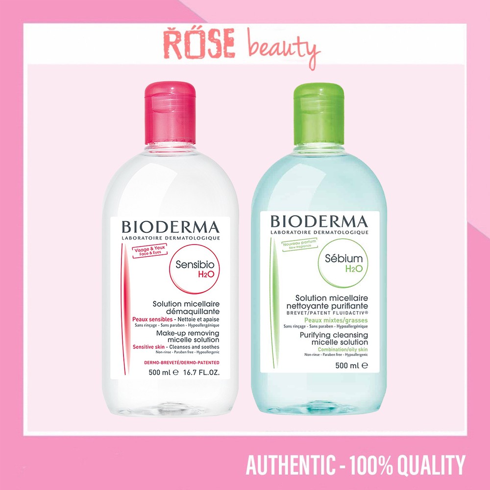Nước tẩy trang Bioderma Sensibio và Sebium H2O cho da nhờn mụn và da nhạy cảm | BigBuy360 - bigbuy360.vn