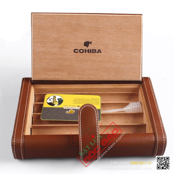 Bao da đựng Cigar Cohiba chính hãng loại 4 điếu 0306B