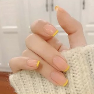 KOLIN set 24 móng tay giả gửi một keo dáng yêu nail giả móng tay giả kiểu pháp 1321