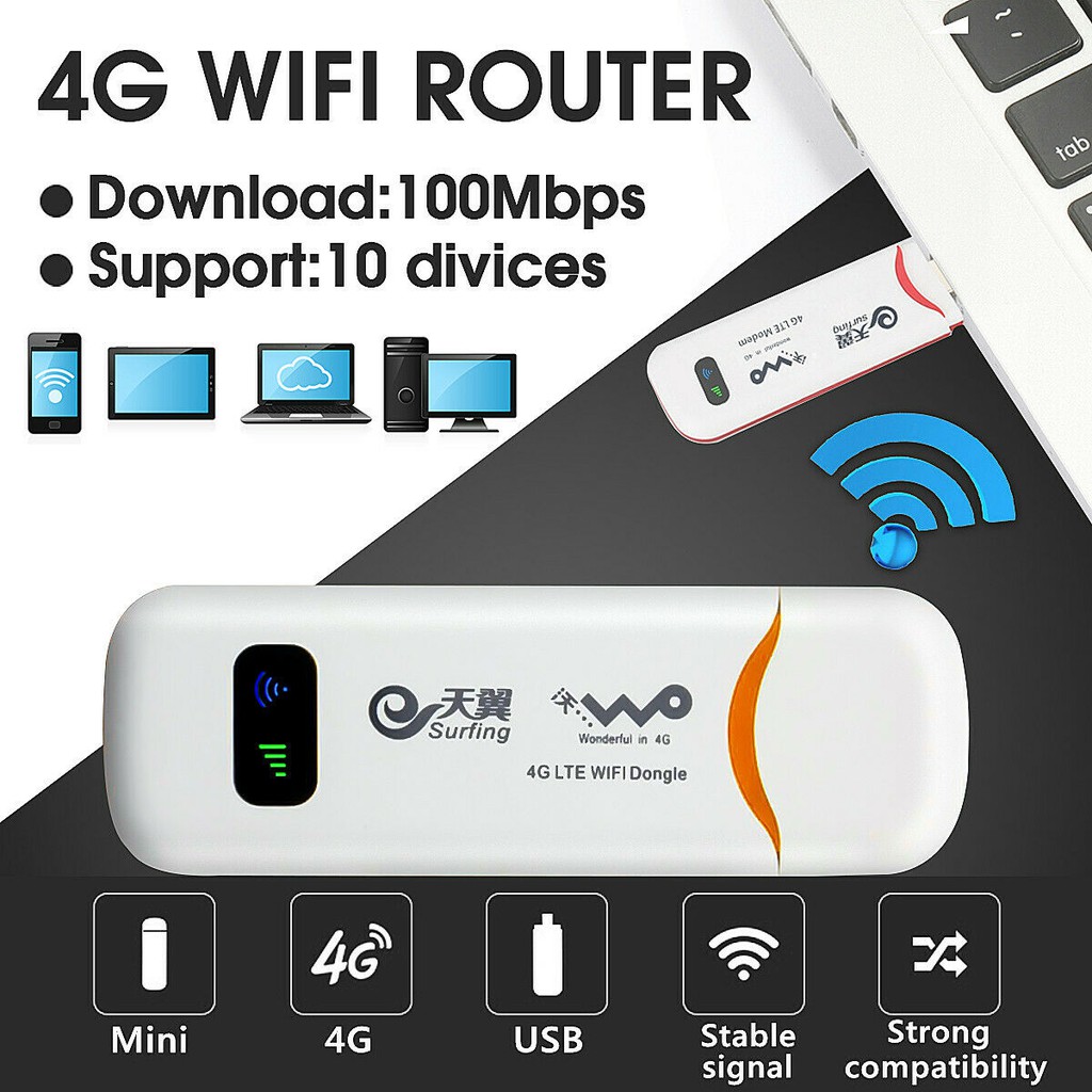 4g lte 3g usb dongle di động băng thông rộng wifi điểm nóng mifi internet modem stick