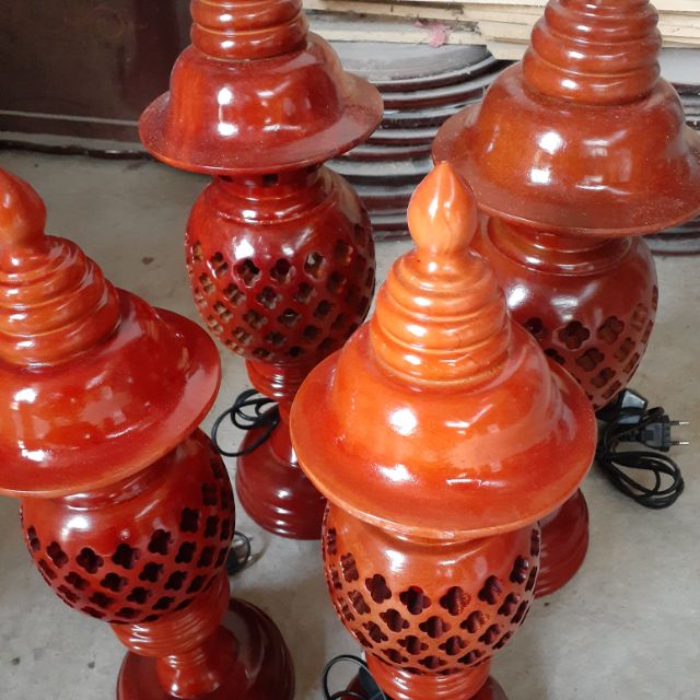 Đen gỗ thờ (1đôi)mỹ nghệ cao cấp có đèn led giá rẻ