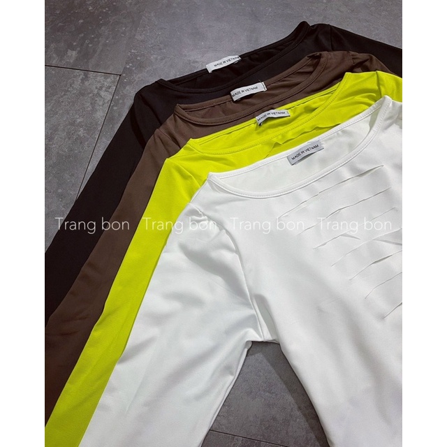 Áo thun trơn rách ngực