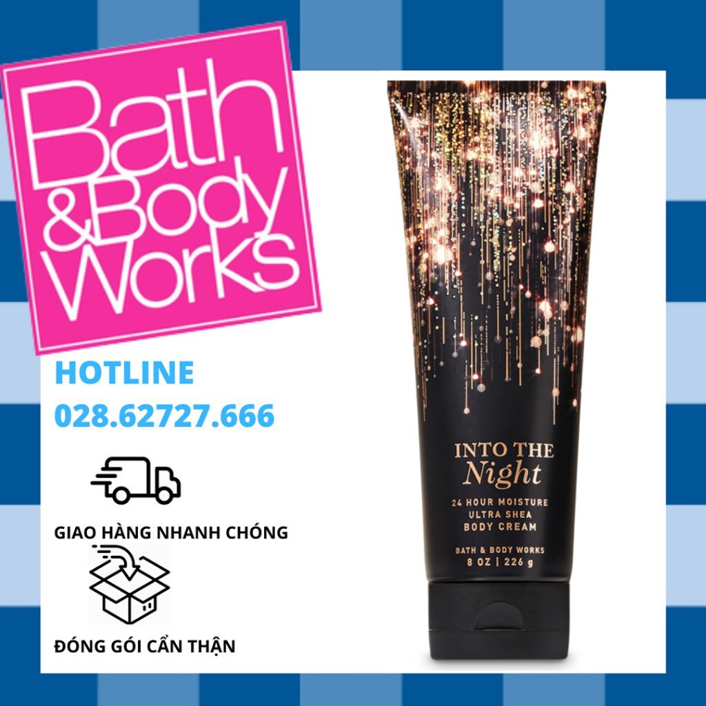 Kem Dưỡng Thể Bath &amp; Body Works - Into The Night Body Cream (226g)