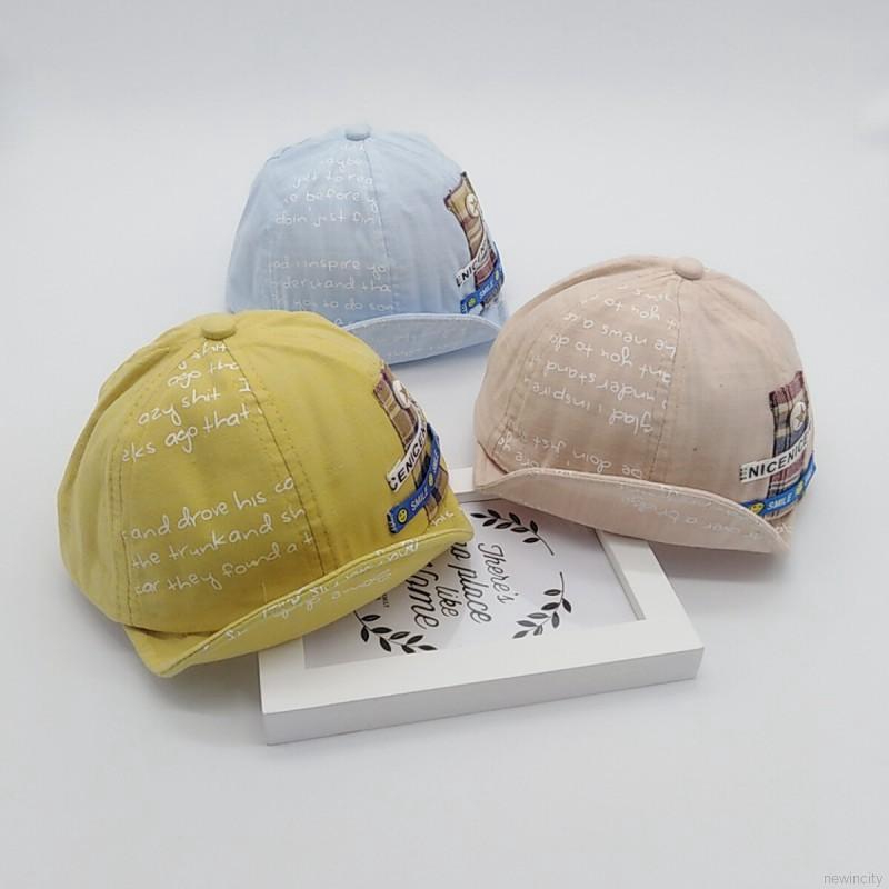 Mũ lưỡi trai in chữ phong cách Hàn Quốc dễ thương dành cho các bé