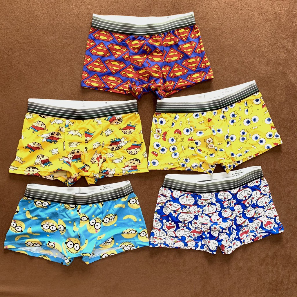 Quần sịp đùi nam, Quần lót nam cao cấp thun lạnh, quần xì boxer nam Họa tiết Size M L XL XXL