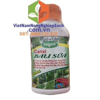 500ml phân bón canxi kali sữa – thúc trái lớn nhanh, dưỡng trái, bóng trái