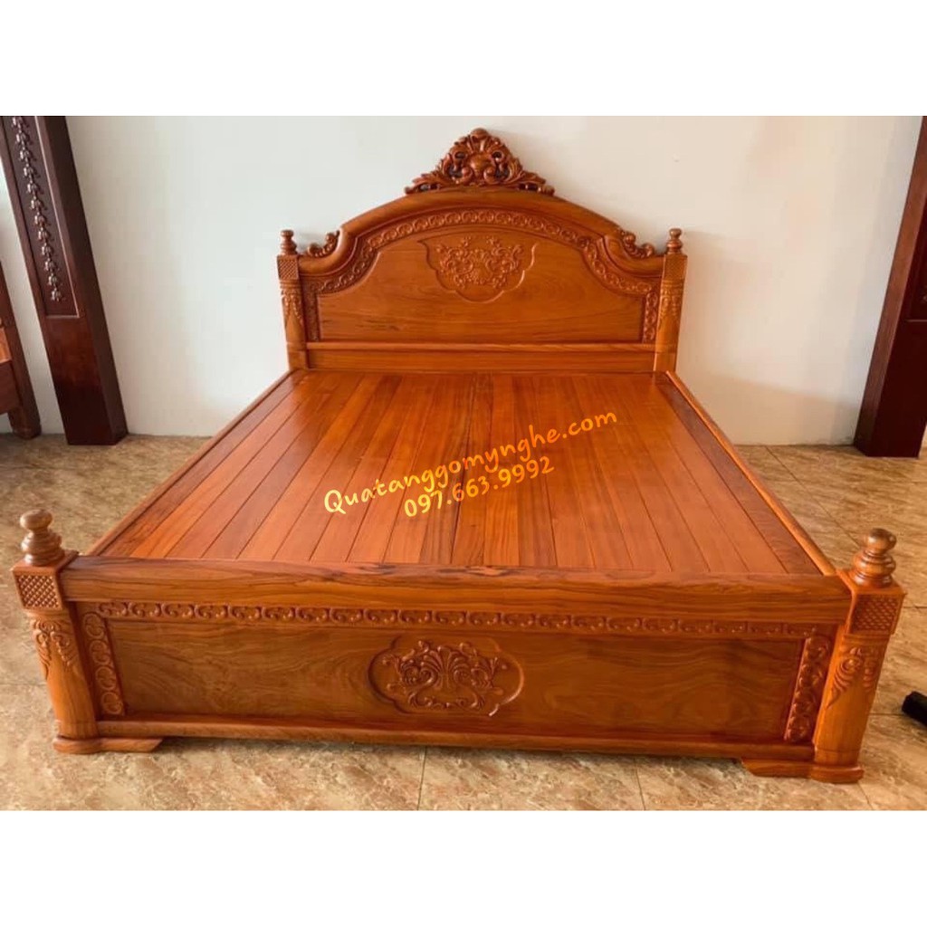 GIƯỜNG NGỦ GỖ TỰ NHIÊN GIÁ RẺ